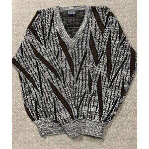 Boulevard For Big Men Vintage Coogi Style Sweater 2XLT V Neck